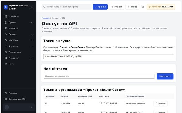 API для проката: как подключить 1С, сайт или бота к AllRent-CRM (инструкция и примеры)